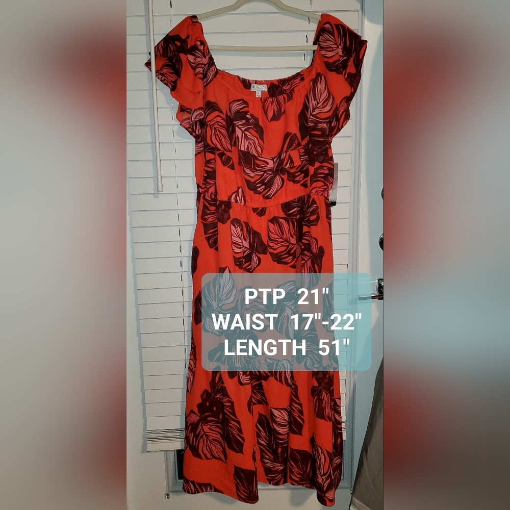 Sofia Vergara Ruffle Off Shoulder Maxi Dress - Picture 11 of 11